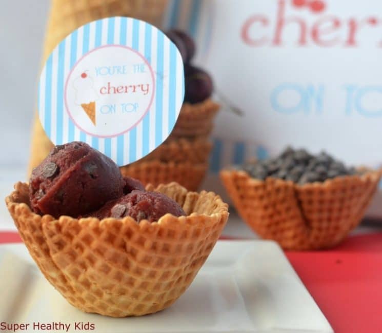 Cherry Chocolate Chip Ice Cream Recipe. Ice Cream that tastes so fresh, you'll think it's summer!